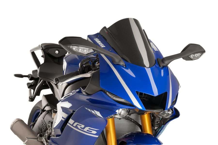 Puig Z Racing Windscreen 2017 2023 Yamaha YZF R6 9723